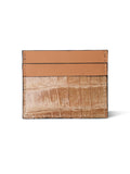 Croco Taupe Cardholder