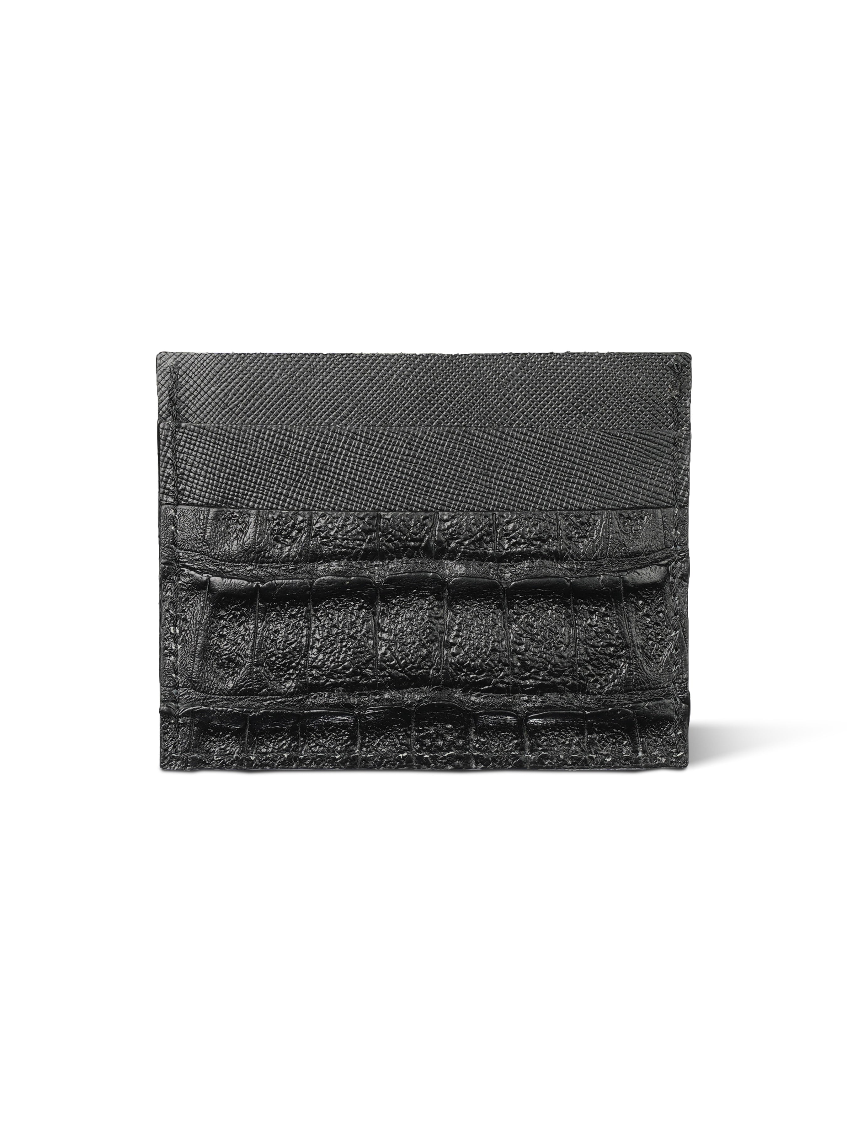 Croco Black Cardholder