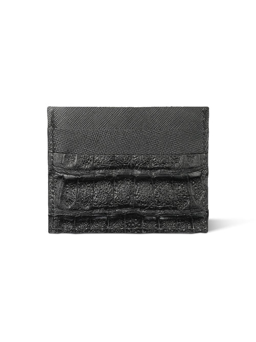Croco Black Cardholder